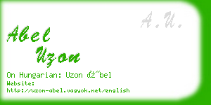 abel uzon business card